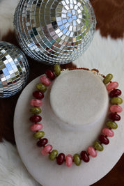 The Ashton Necklace in Sugarplum 16-19”