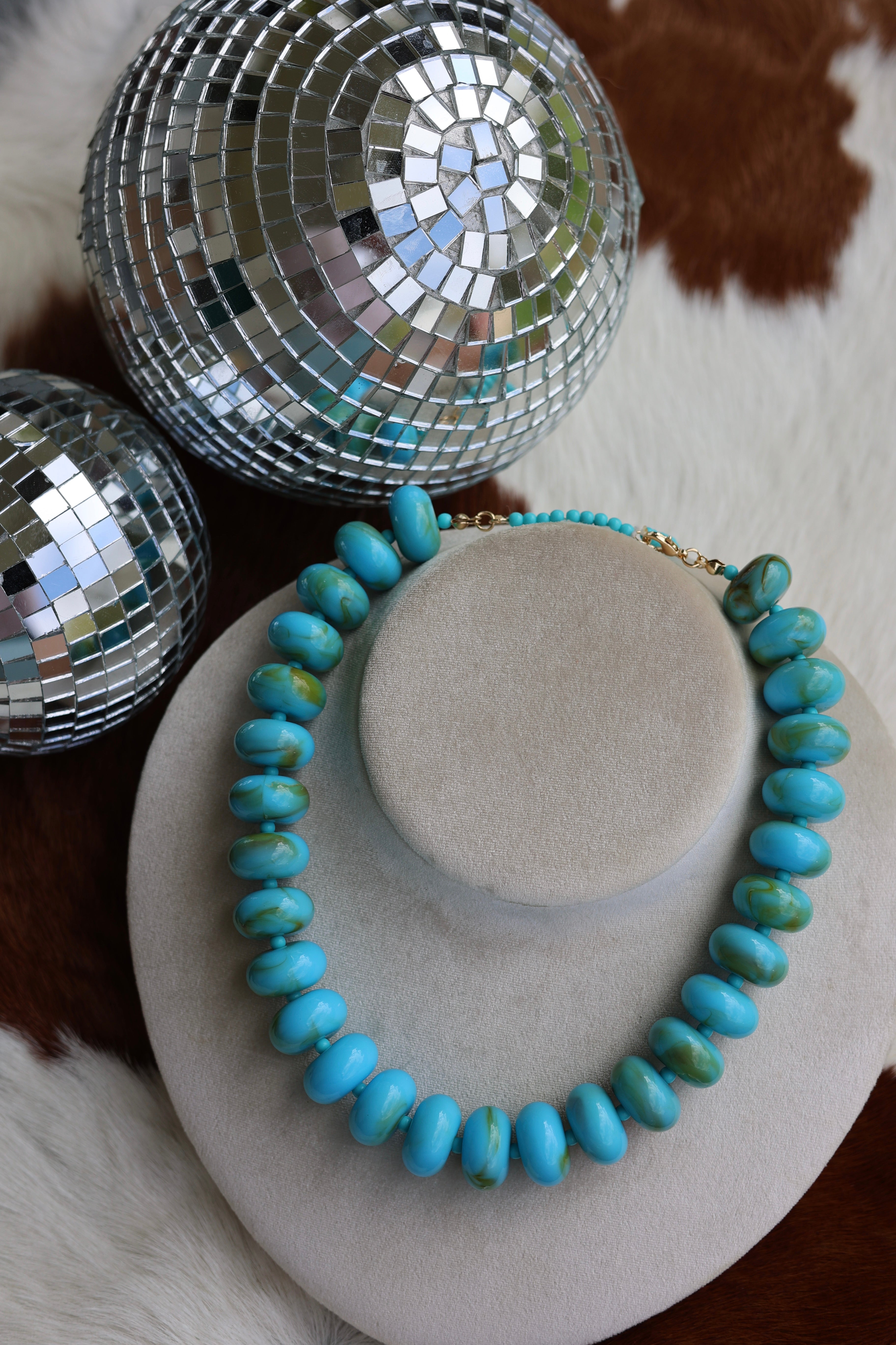 The Ashton Necklace in Turquoise 16-19”