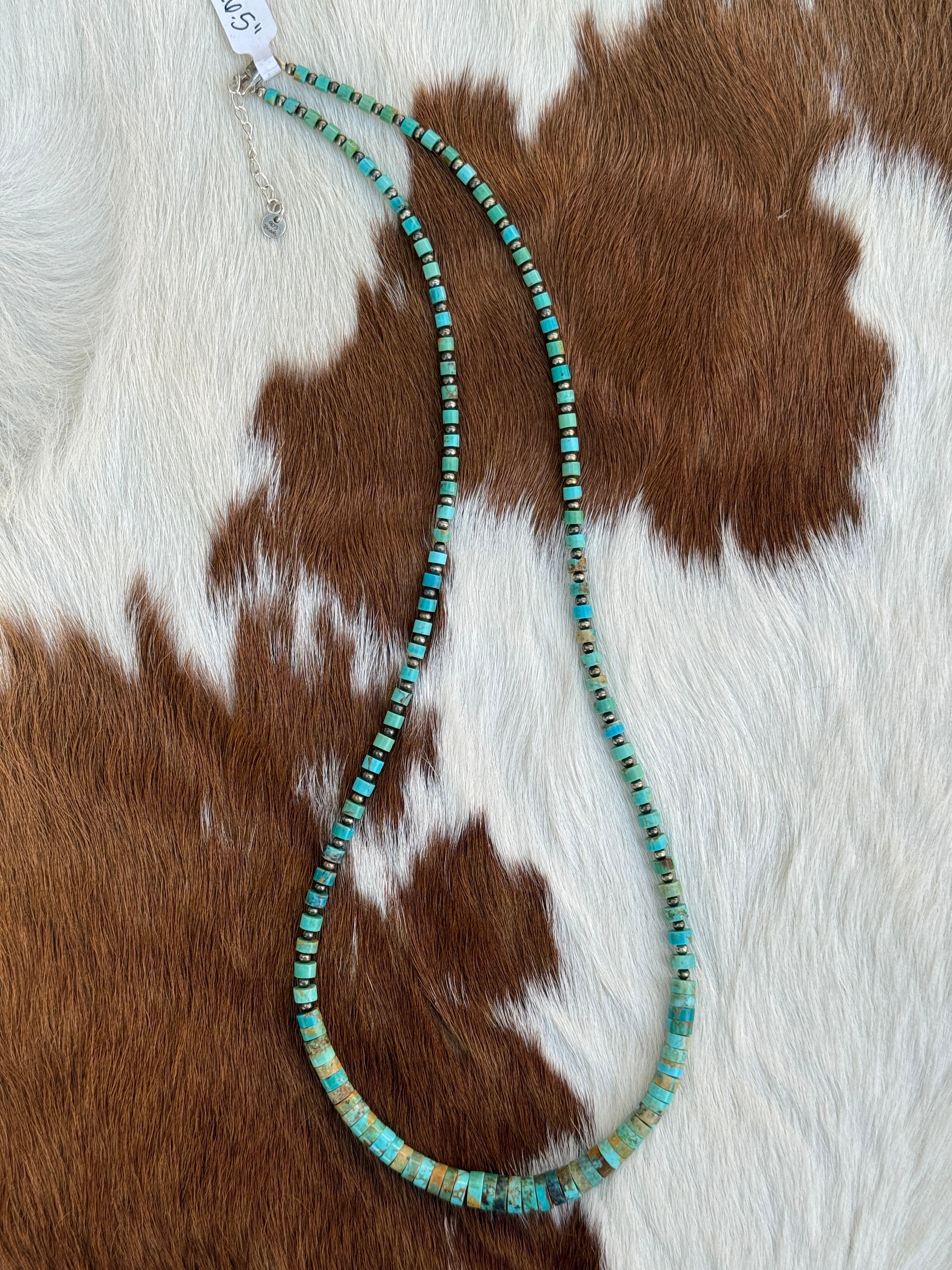 Kingman Turquoise Necklace 26.5”