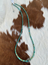 Kingman Turquoise Necklace 26.5”