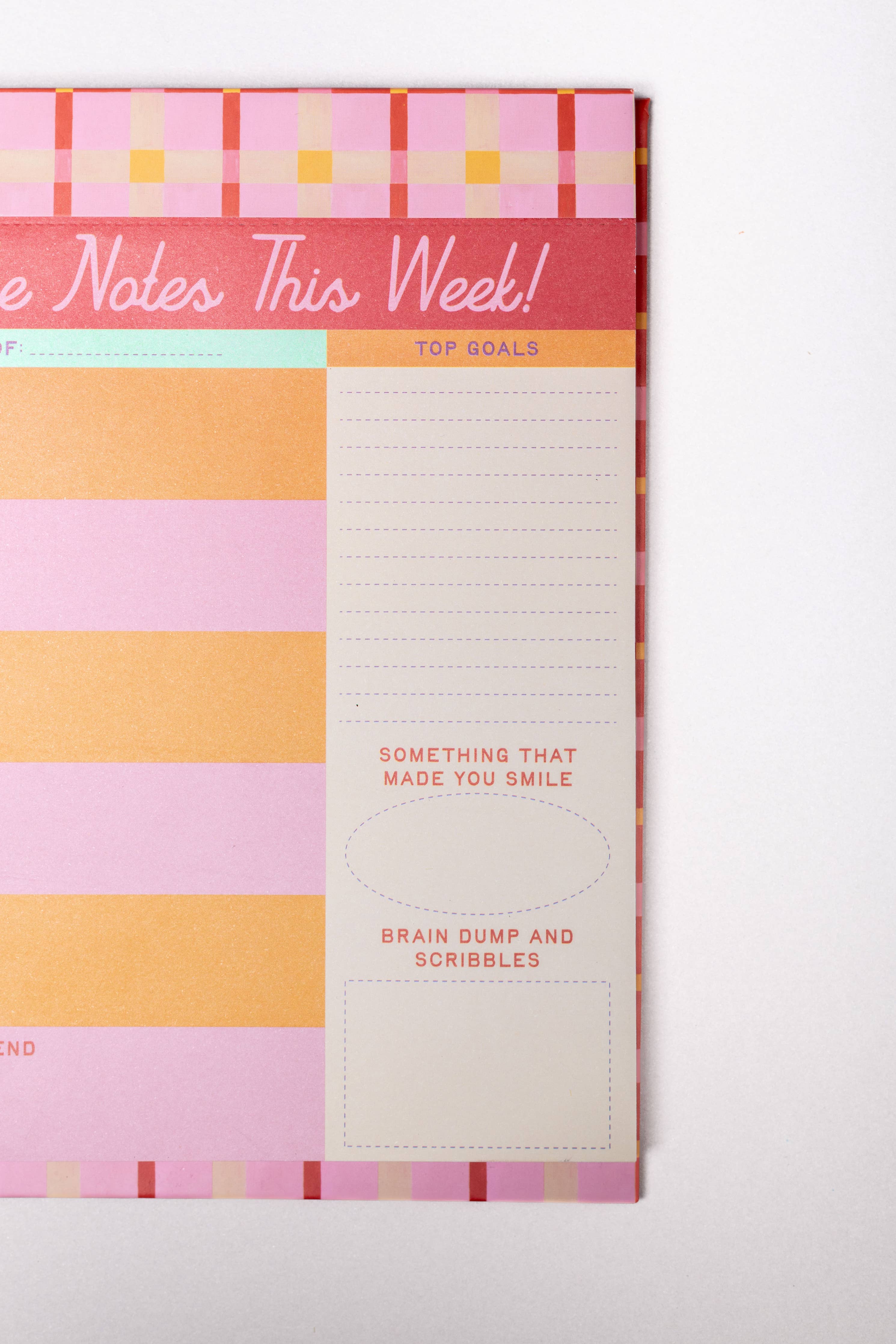Week to Week Desk Planner