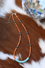 Orange Spiny & Whitewater Turquoise 15-17”