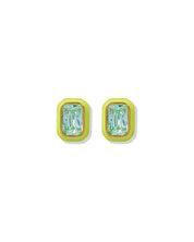 Screwback Stud Earrings - Whitney Lime Zest