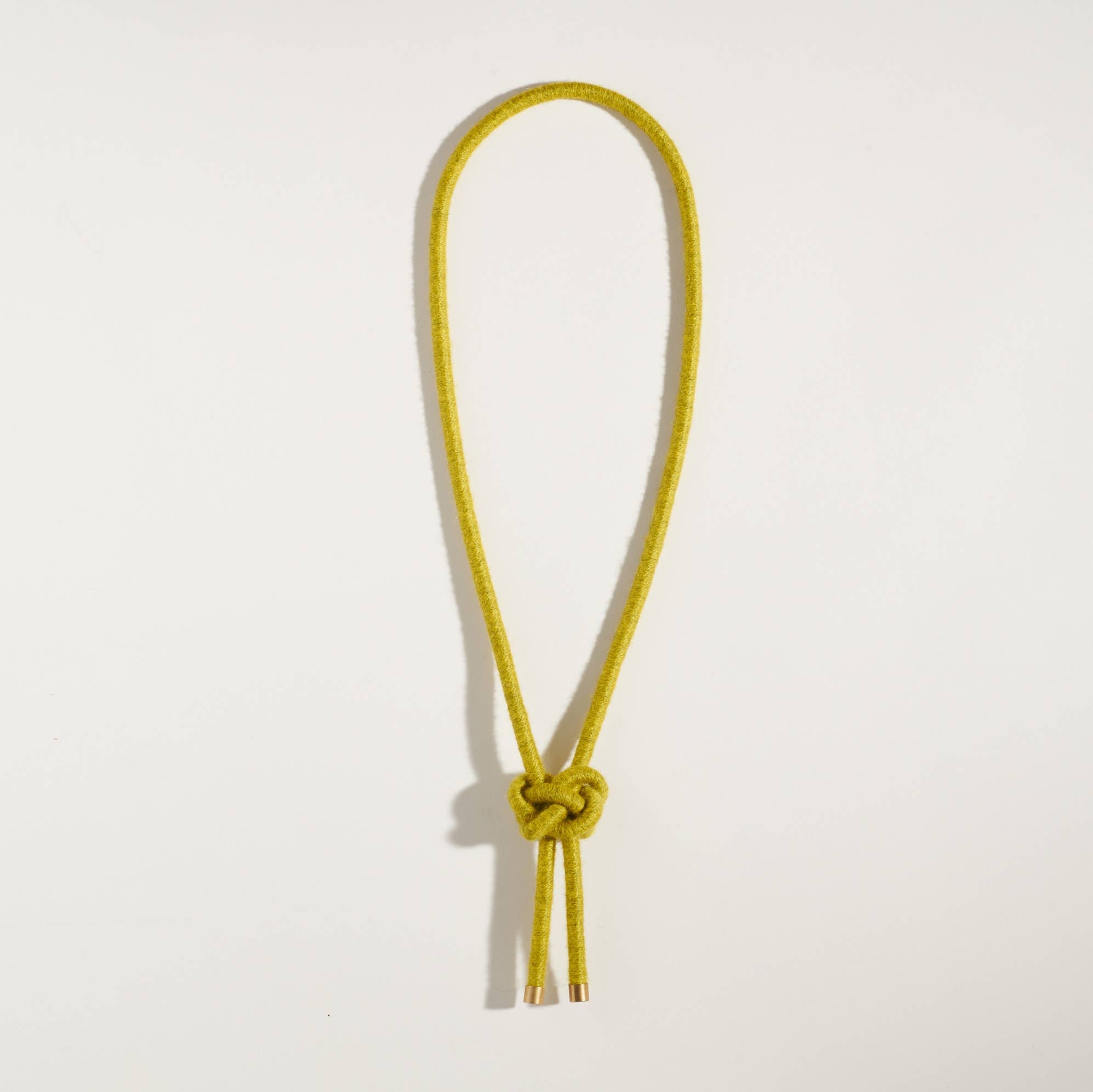 Chartreuse Lanyard Knot Necklace