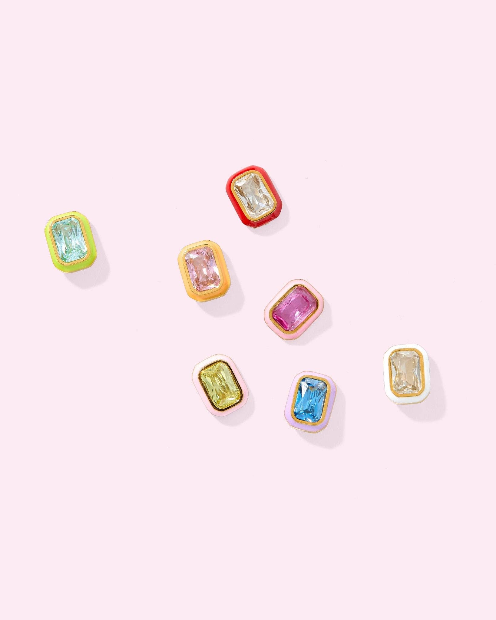 Screwback Stud Earrings - Whitney Lime Zest