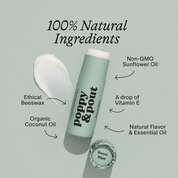 Poppy & Pout Lip Balm in Sweet Mint