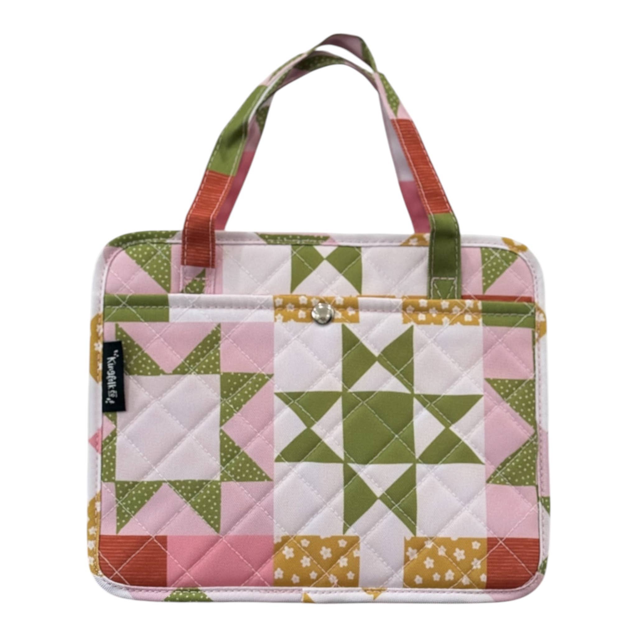 Happy Little Patches Quilted Bible Bag