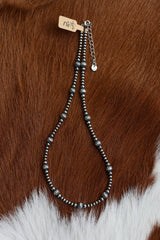 3-6mm Sterling Silver Pearl Necklace 16.5-18.5”