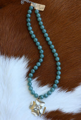 Guatemalan Jade Clover Necklace 17-19”