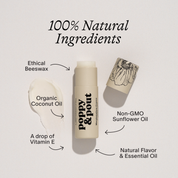Poppy & Pout Lip Balm in Marshmallow Creme
