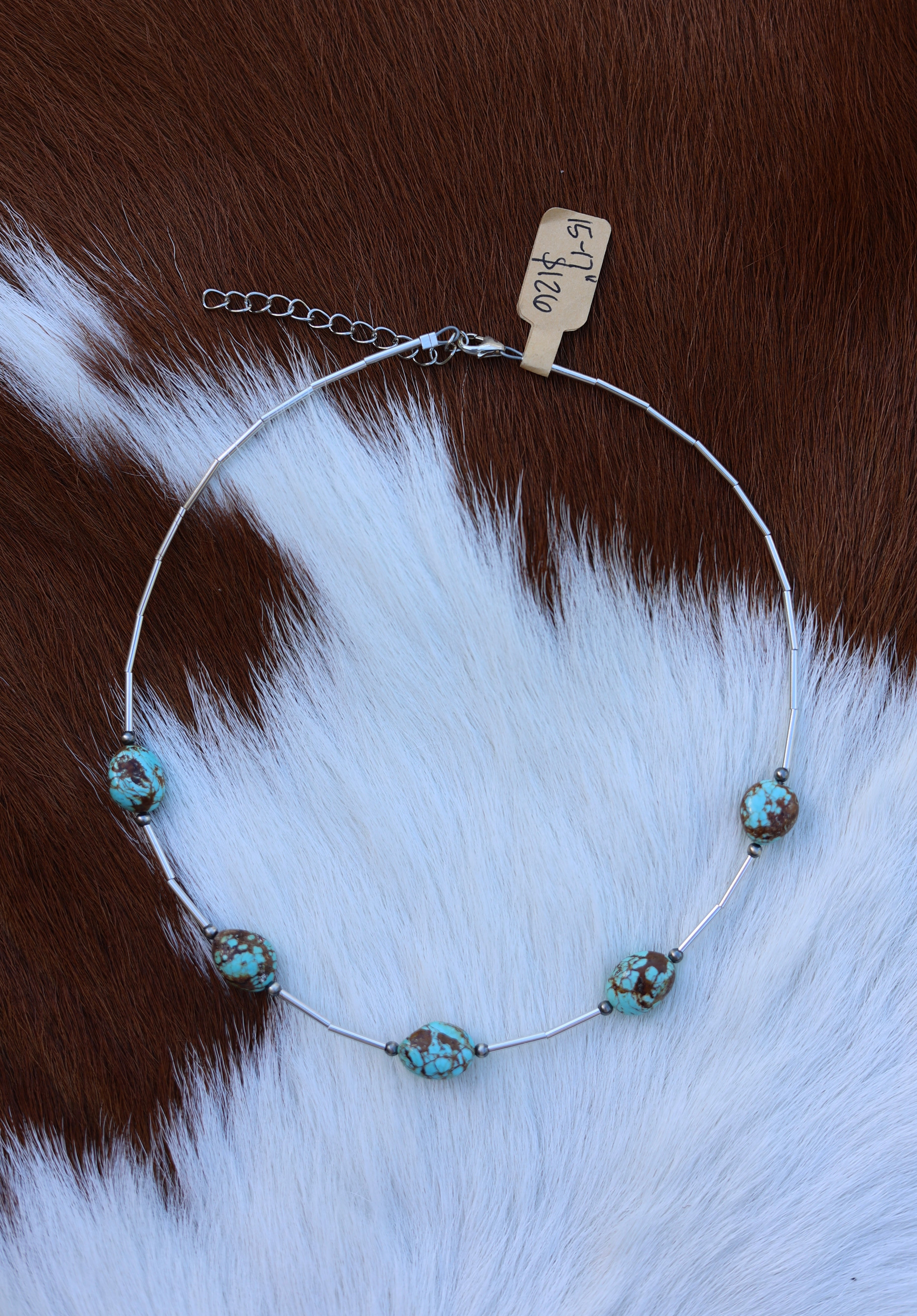 #8 Turquoise Necklace 15-17”