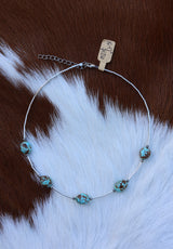 #8 Turquoise Necklace 15-17”