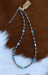 Golden Hills Turquoise Necklace 14-16”