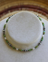 Sonoran Gold Turquoise & Mother of Pearl Necklace 13.5-15.5”