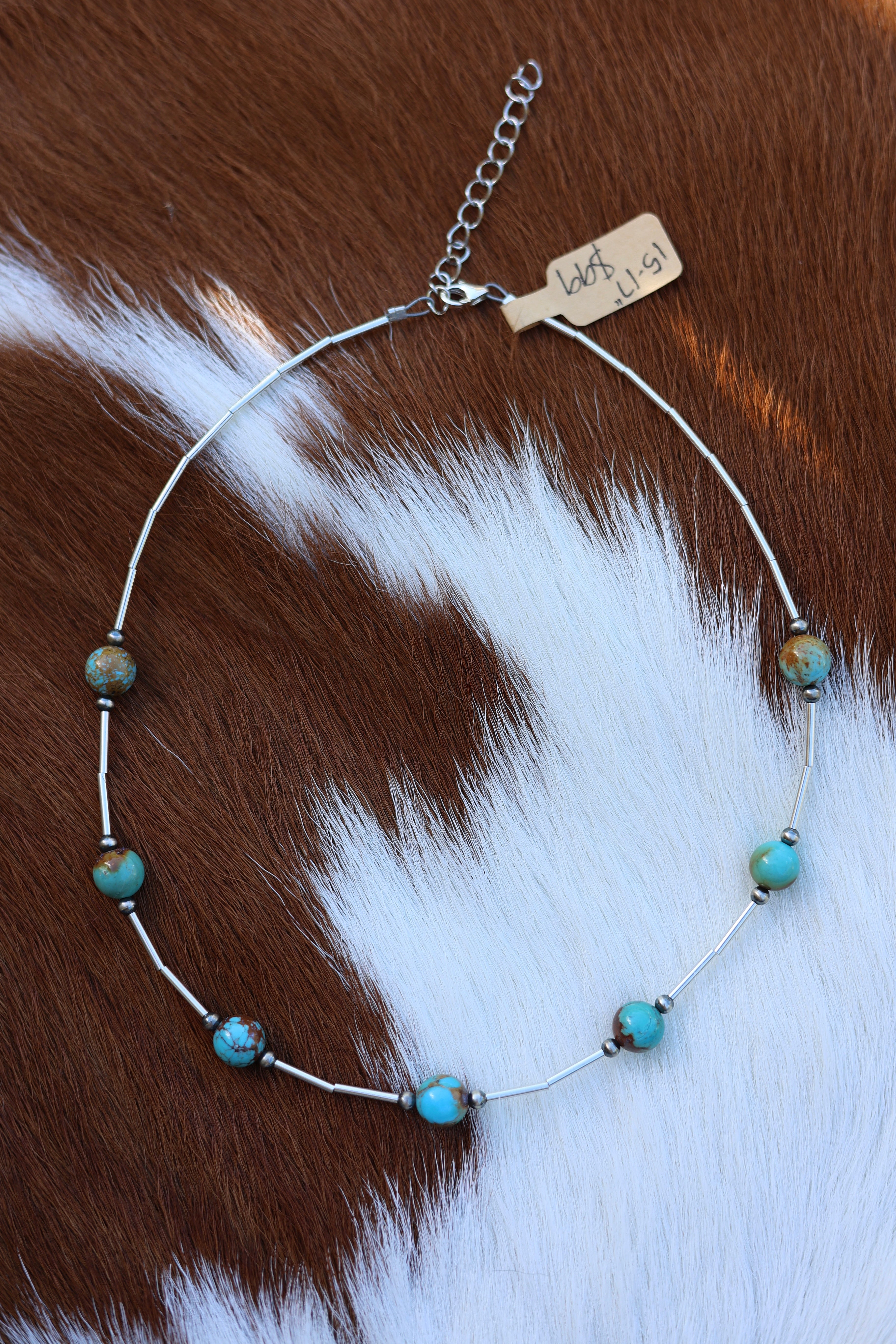 #8 Turquoise Necklace 15-17”