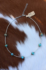 #8 Turquoise Necklace 15-17”