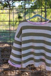 The Olive Striped Sweater