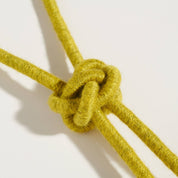 Chartreuse Lanyard Knot Necklace