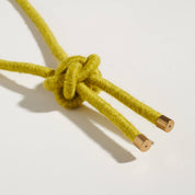 Chartreuse Lanyard Knot Necklace
