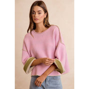 The Olive Striped Sweater