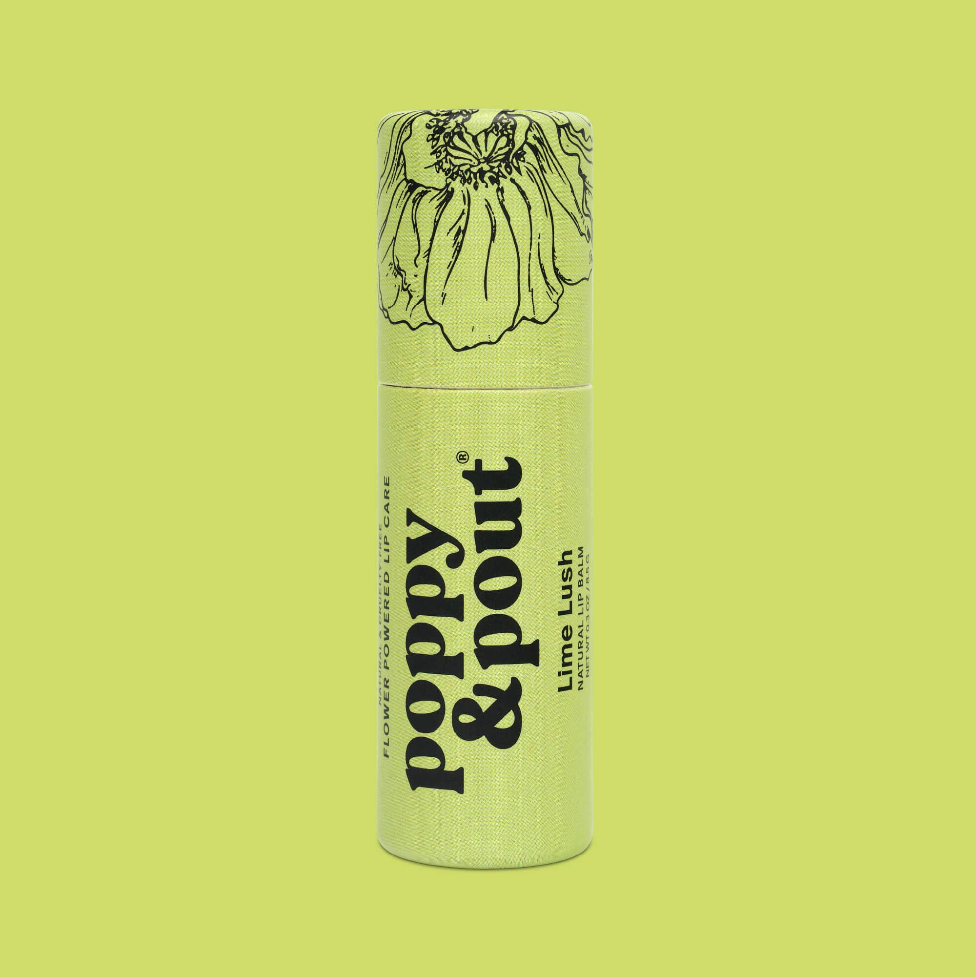 Poppy & Pout Lip Balm in Lime Lush
