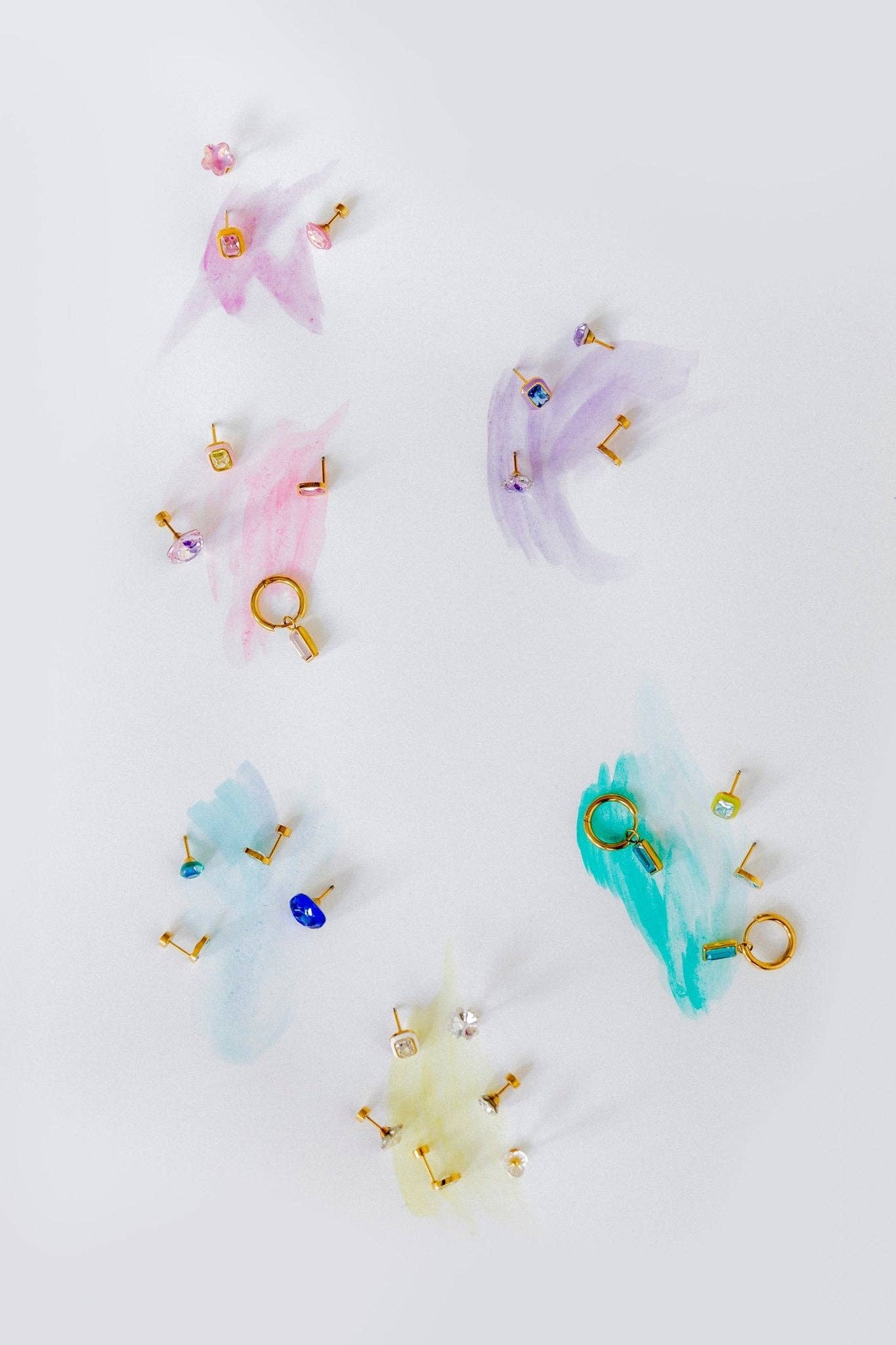 Screwback Stud Earrings - Whitney Pink Apple