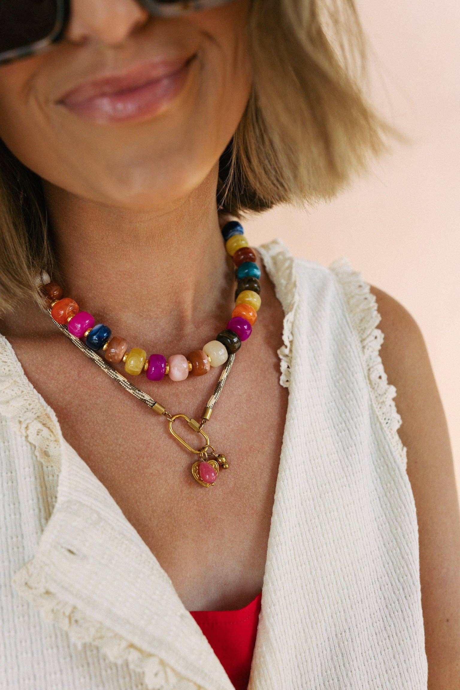 Color Crush Beaded Necklace 16-18”