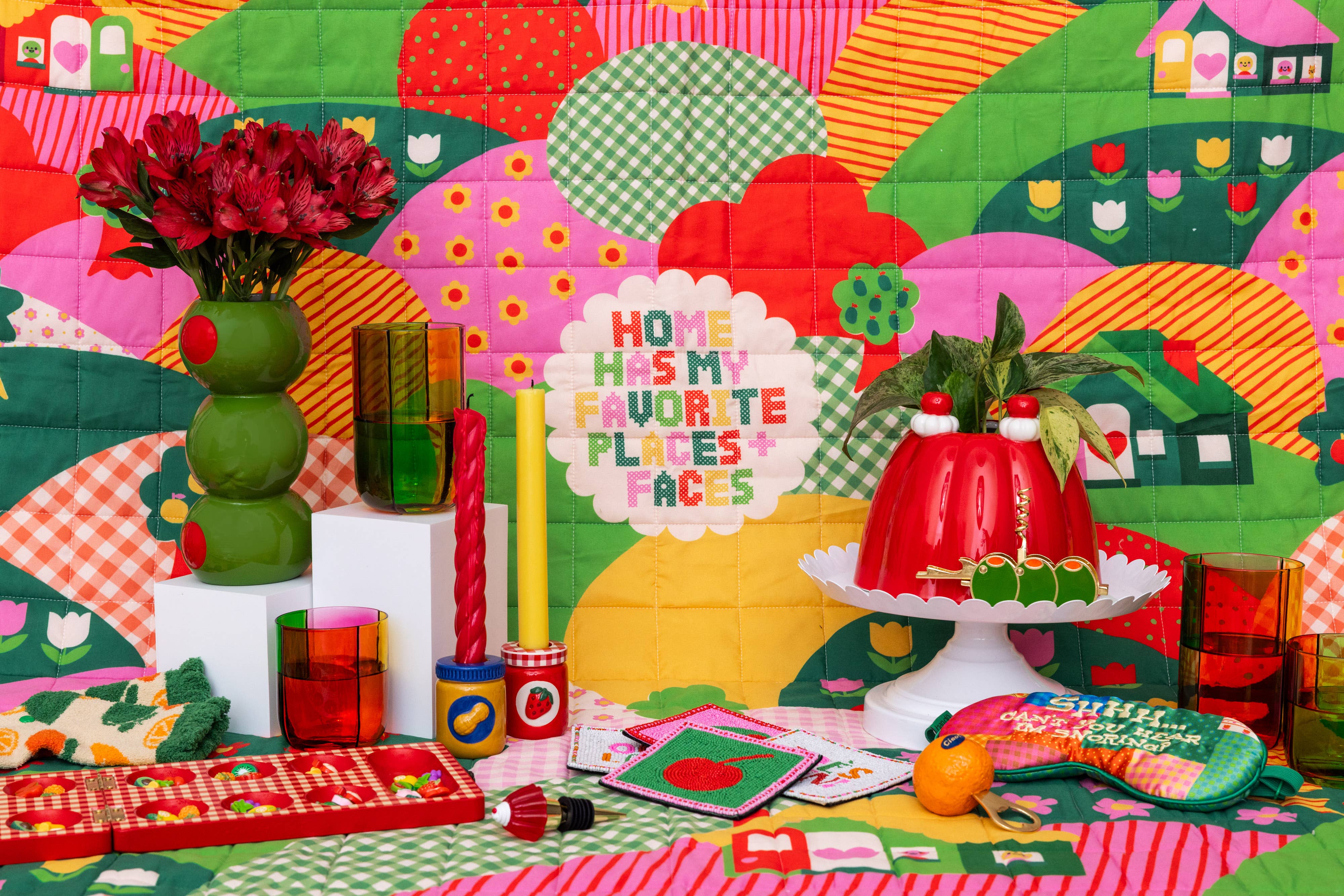Favorite Places & Faces Quilted Blanket
